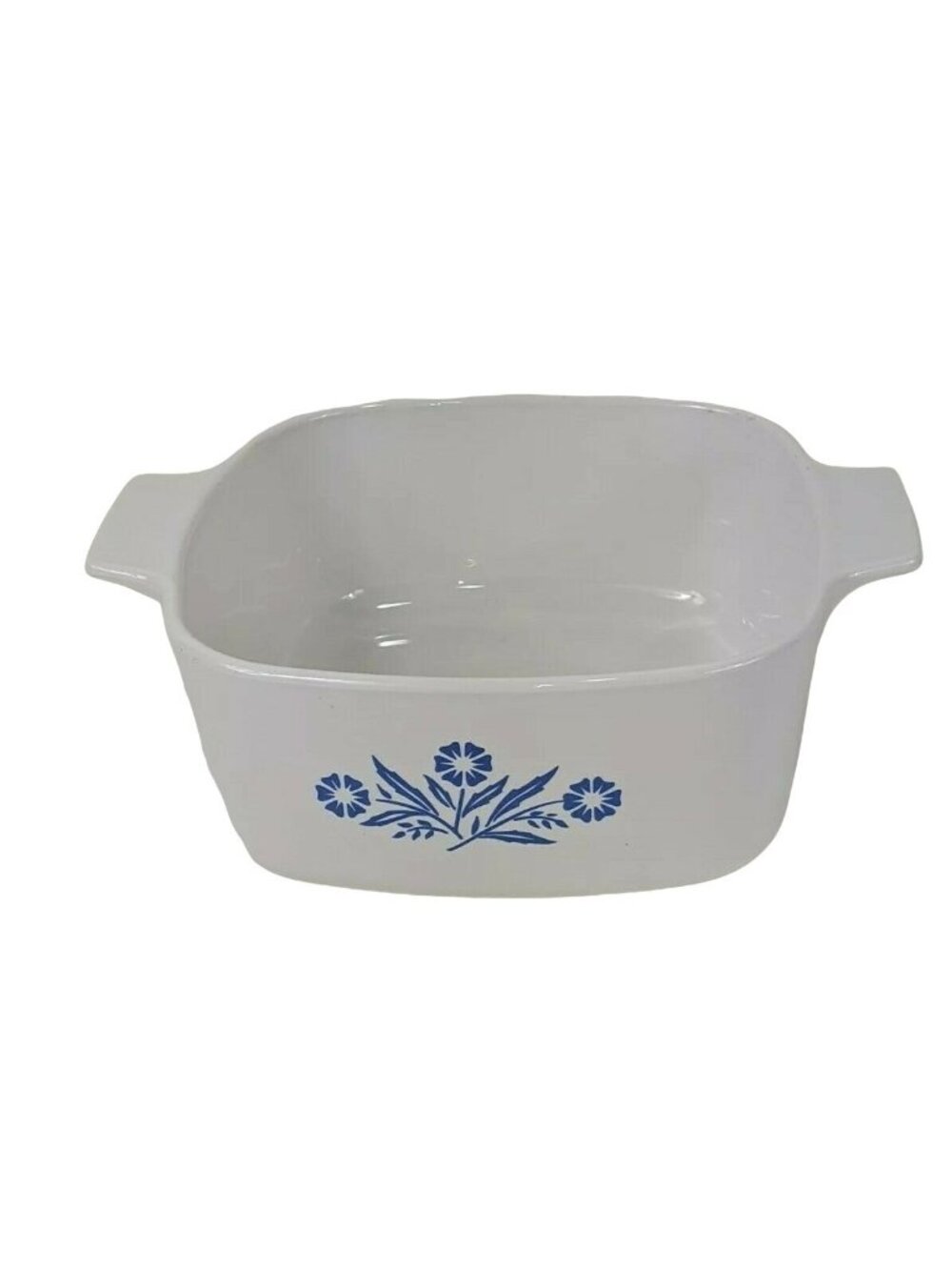 Corning Ware Blue Cornflower P-43-B 2 3/4 Cup Casserole Dish White Vintage 66k